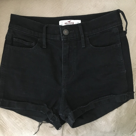 Hollister Pants - Hollister Black High Waisted Denim Shorts
